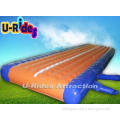 Air Sewing Orange Gymnastics Air Track , Inflatable Air Tum